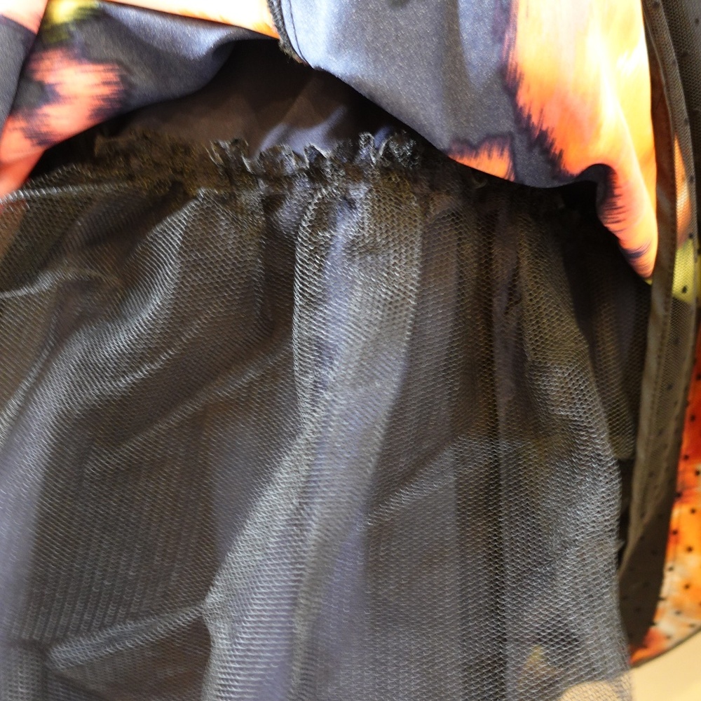 NEW Eliza J Navy Floral Dress with Black Sheer Polka Dot Mesh Ove… - Picture 13 of 16